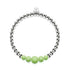 Citron vert | Argent | Bracelet d'expression en céramique Lumos